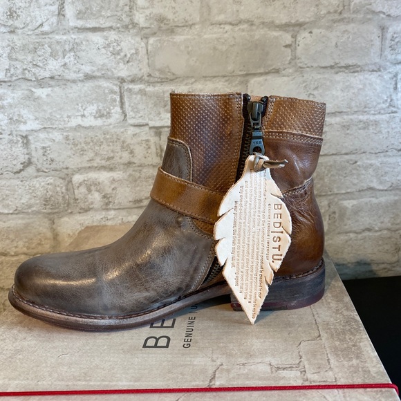 Bed Stu Shoes Bed Stu Becca Taupe Rustic Tan Booties Poshmark